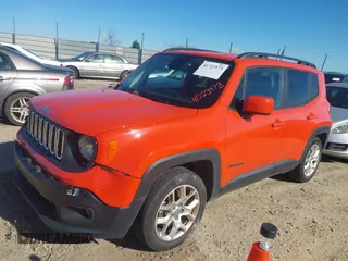 2018 Jeep Renegade Latitude with VIN ZACCJABB6JPJ64456, listed as a IAAI auction lot 41723973 with 234,751 mi miles and . Bid and sale history available at carsss.com. Image 2.