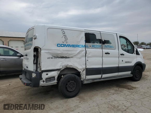 2016 Ford Transit Cargo with VIN 1FTYR1ZM2GKB04783, listed as a Copart auction lot 53501305 with 150,015 mi miles and Salvage Title. Bid and sale history available at DreamBid. Image 3.