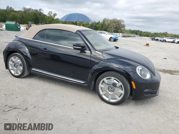 2015 Volkswagen Beetle 1.8T w/Tech with VIN 3VW517AT0FM805617, listed as a Copart auction lot 54699545 with 50,247 mi miles and Non Repairable. Bid and sale history available at DreamBid. Image 4.