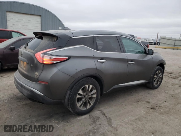 2016 Nissan Murano S with VIN 5N1AZ2MG7GN170717, listed as a Copart auction lot 47201465 with 180,444 mi miles and Salvage Title. Bid and sale history available at carsss.com. Image 3.