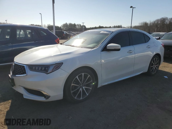 2018 Acura TLX w/Technology Pkg with VIN 19UUB2F59JA007083, listed as a Copart auction lot 48970135 with 91,784 mi miles and Salvage Title. Bid and sale history available at carsss.com. Image 1.