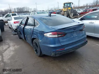 2019 Ford Fusion Energi Titanium with VIN 3FA6P0SU0KR111372, listed as a IAAI auction lot 41685702 with 107,407 mi miles. Bid and sale history available at carsss.com. Image 3.