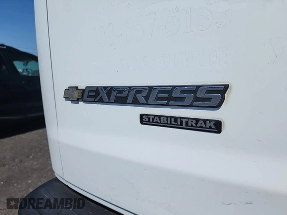 2015 Chevrolet Express Cargo with VIN 1GCWGFCF3F1123576, listed as a IAAI auction lot 42654774 with 183,911 mi miles and . Bid and sale history available at DreamBid. Image 8.