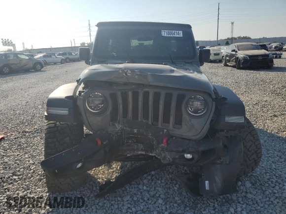 2018 Jeep Wrangler Unlimited Rubicon with VIN 1C4HJXFN9JW315938, listed as a Copart auction lot 86741084 with 83,965 mi miles and Salvage title. Bid and sale history available at DreamBid. Image 5.