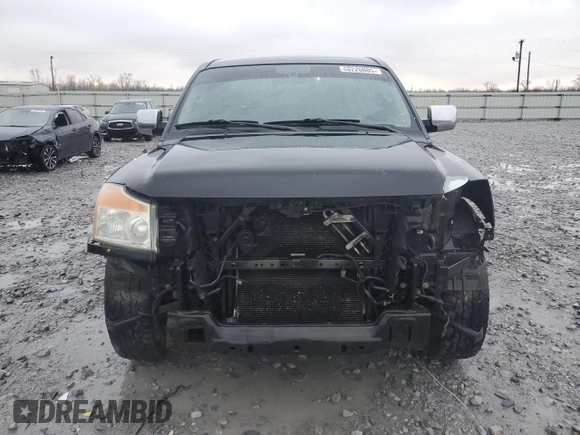 2010 Nissan Titan SE with VIN 1N6AA0CA4AN325984, listed as a Copart auction lot 48220805 with 191,926 mi miles and Salvage Title. Bid and sale history available at carsss.com. Image 5.