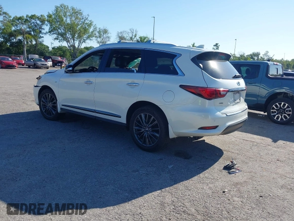 2020 Infiniti QX60 Luxe with VIN 5N1DL0MM3LC526479, listed as a IAAI auction lot 42044109 with 84,010 mi miles and . Bid and sale history available at DreamBid. Image 3.