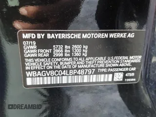 2020 BMW 8 Series M850i with VIN WBAGV8C04LBP48797, listed as a Copart auction lot 62884902 with 23,894 mi miles. Bid and sale history available at carsss.com. Image 10.