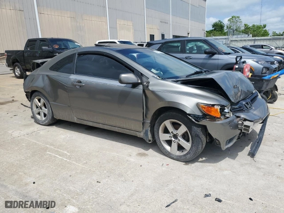 2008 Honda Civic Cpe EX with VIN 2HGFG11808H508249, listed as a Copart auction lot 54180604 with 217,182 mi miles and Non Repairable. Bid and sale history available at carsss.com. Image 4.