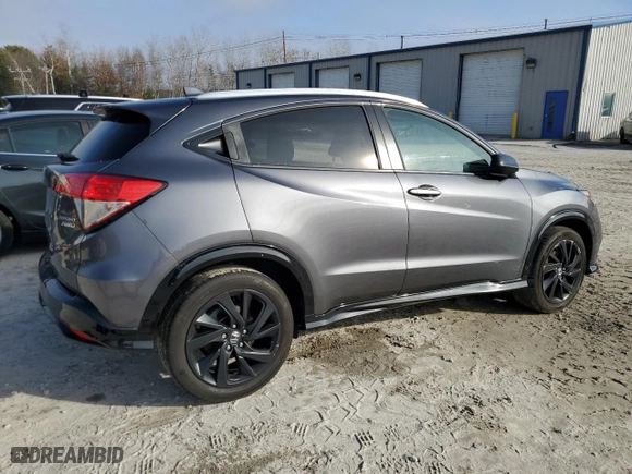 2022 Honda HR-V Sport with VIN 3CZRU6H14NM744324, listed as a Copart auction lot 84757974 with 32,161 mi miles and Salvage Title. Bid and sale history available at carsss.com. Image 3.