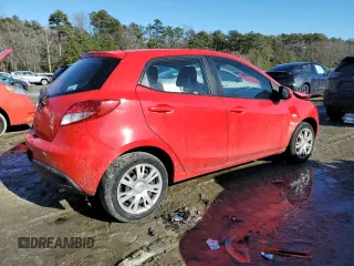2014 Mazda 2 Sport with VIN JM1DE1KZ7E0179097, listed as a Copart auction lot 88935445 with 96,603 mi miles and Salvage Title. Bid and sale history available at carsss.com. Image 3.