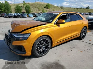 2019 Audi Q8 Prestige z VIN WA1FVAF10KD046256, wystawiony jako Copart lot #63834435 z przebiegiem 34 371 mil mil oraz Szkoda całkowita • Salvage title. Historia ofert i sprzedaży dostępna na DreamBid. Obrazek 1.