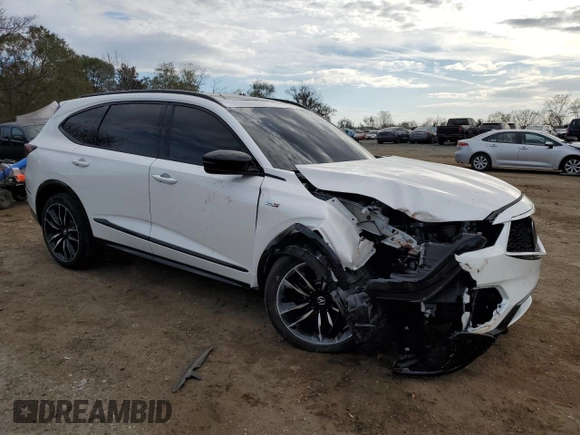 2024 Acura MDX Type S w/Advance Package with VIN 5J8YD8H82RL004631, listed as a Copart auction lot 79460654 with 9,901 mi miles and Salvage Title. Bid and sale history available at carsss.com. Image 4.