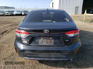 2021 Toyota Corolla LE with VIN JTDEPMAEXMJ173544, listed as a Copart auction lot 68386474 with 47,708 mi miles and Salvage Title. Bid and sale history available at carsss.com. Image 6.