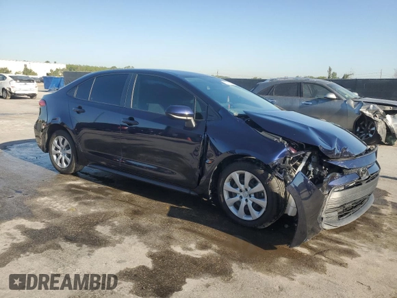 2023 Toyota Corolla LE with VIN 5YFB4MDE3PP006014, listed as a Copart auction lot 52708825 with 42,322 mi miles and Non Repairable. Bid and sale history available at DreamBid. Image 4.