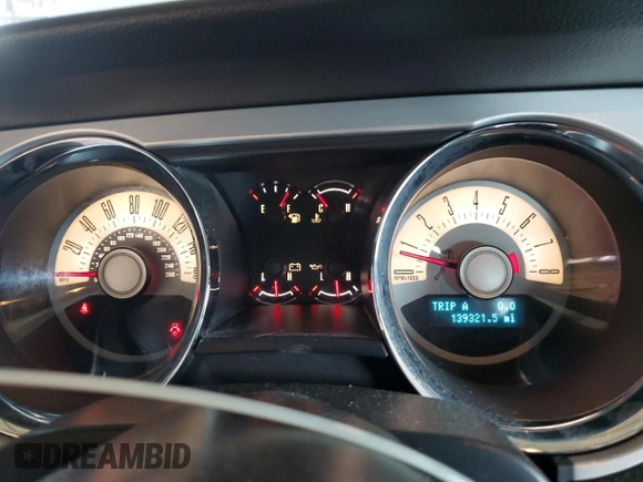2012 Ford Mustang V6 с VIN 1ZVBP8EM7C5230511, выставлен на аукционе Copart как лот 62422385 с пробегом 139 321 миль миль и Списание • Salvage title. История ставок и продаж доступна на DreamBid. Изображение 9.