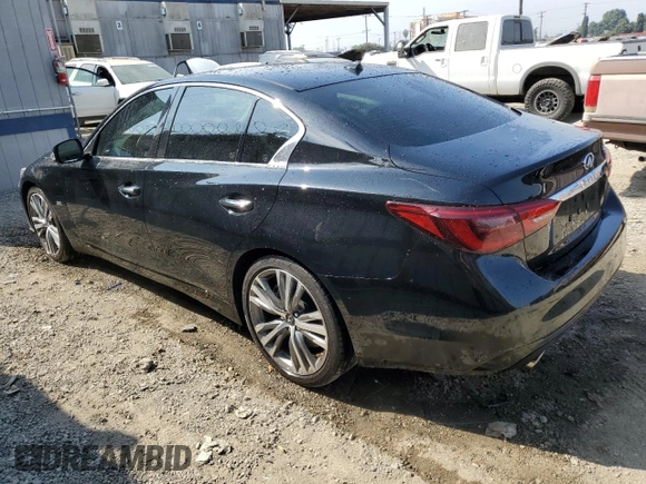 2020 Infiniti Q50 3.0t SPORT with VIN JN1EV7AP0LM200839, listed as a Copart auction lot 74919434 with 55,853 mi miles and Salvage Title. Bid and sale history available at carsss.com. Image 2.