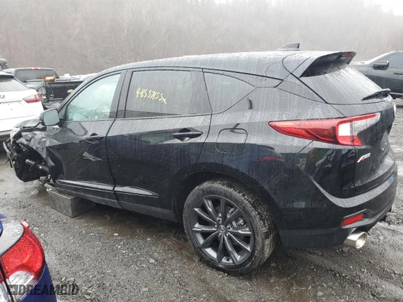 2025 Acura RDX w/A-Spec Pkg with VIN 5J8TC2H66SL000192, listed as a Copart auction lot 48537155 with 2,941 mi miles and Salvage Title. Bid and sale history available at carsss.com. Image 2.