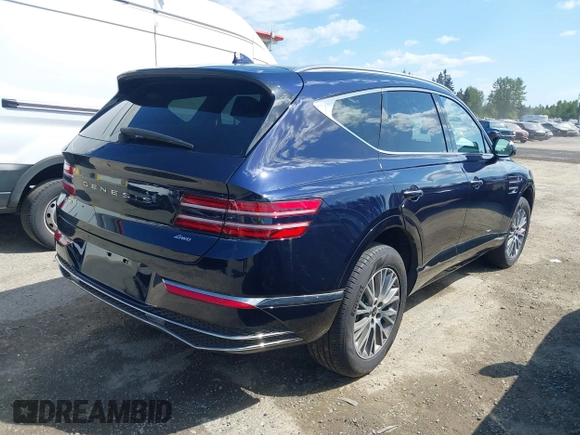 2025 Genesis GV80 Standard with VIN KMUHFESB5SU242028, listed as a IAAI auction lot 42111171 with 7,215 mi miles and . Bid and sale history available at DreamBid. Image 4.