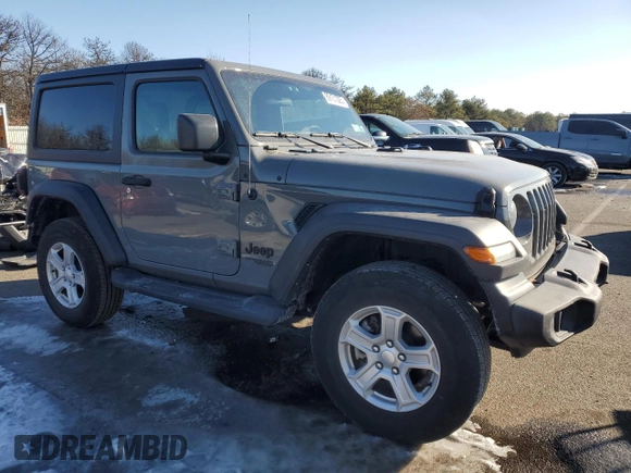 2021 Jeep Wrangler 80th Anniversary with VIN 1C4GJXAN8MW666671, listed as a Copart auction lot 89151305 with 22,628 mi miles and Salvage Title. Bid and sale history available at DreamBid. Image 4.