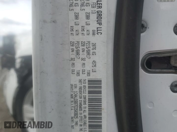 2014 Jeep Compass Sport with VIN 1C4NJDBB7ED503825, listed as a Copart auction lot 49867255 with 116,663 mi miles and Salvage Title. Bid and sale history available at carsss.com. Image 13.