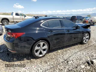 2015 Acura TLX Advance with VIN 19UUB3F76FA001028, listed as a Copart auction lot 55284625 with 110,674 mi miles and Salvage title. Bid and sale history available at DreamBid. Image 3.
