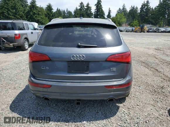 2015 Audi Q5 Premium Plus with VIN WA1CMAFP2FA032411, listed as a Copart auction lot 60981165 with 123,270 mi miles and Salvage title. Bid and sale history available at DreamBid. Image 6.