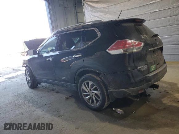 2015 Nissan Rogue SL with VIN 5N1AT2MV0FC770196, listed as a Copart auction lot 48728165 with Not Provided miles and Salvage Title. Bid and sale history available at DreamBid. Image 2.