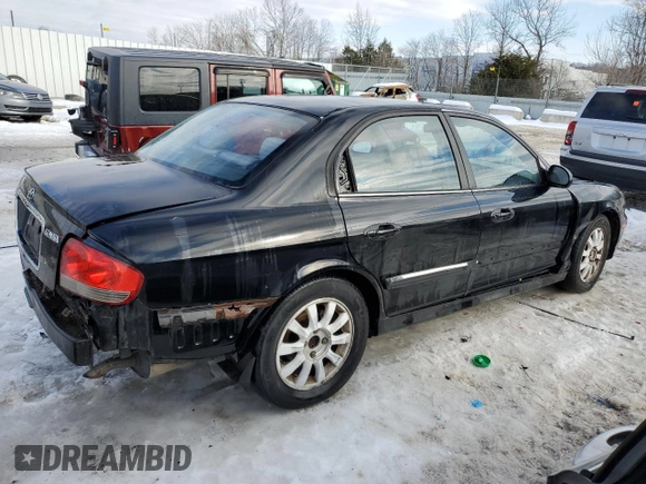 2003 Hyundai Sonata GLS with VIN KMHWF35H23A769490, listed as a Copart auction lot 87935395 with 230,086 mi miles and Non Repairable. Bid and sale history available at carsss.com. Image 3.
