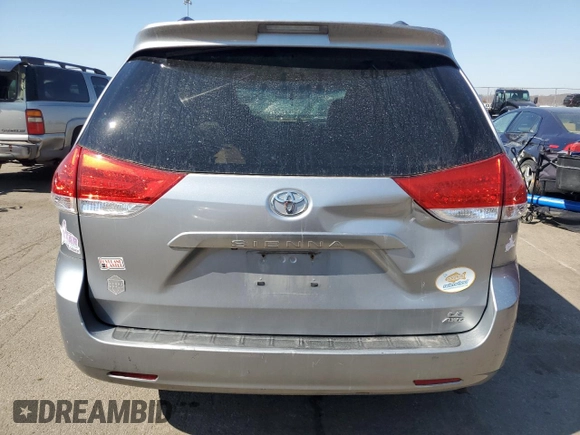 2013 Toyota Sienna LE with VIN 5TDJK3DC9DS058342, listed as a Copart auction lot 47206395 with 169,762 mi miles and Salvage Title. Bid and sale history available at carsss.com. Image 6.