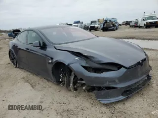 2022 Tesla Model S with VIN 5YJSA1E54NF465048, listed as a Copart auction lot 88756425 with 78,798 mi miles and Salvage Title. Bid and sale history available at DreamBid. Image 4.