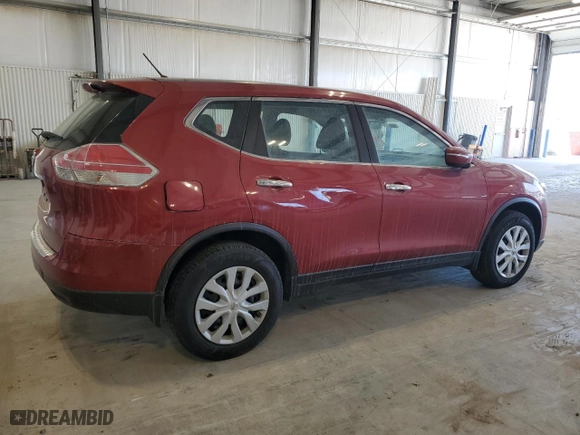 2015 Nissan Rogue S with VIN KNMAT2MT8FP518109, listed as a Copart auction lot 47477505 with 125,383 mi miles and Clean Title. Bid and sale history available at carsss.com. Image 3.