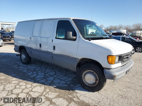 2005 Ford Econoline Cargo with VIN 1FTNE24L55HA07686, listed as a Copart auction lot 84955154 with Not Provided miles and Salvage Title. Bid and sale history available at carsss.com. Image 4.