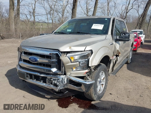 2017 Ford F-150 XL with VIN 1FTEW1EP7HKC27833, listed as a IAAI auction lot 41826574 with 38,116 mi miles. Bid and sale history available at carsss.com. Image 2.