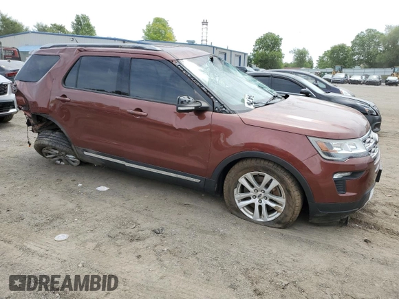 2018 Ford Explorer XLT with VIN 1FM5K8D81JGA11477, listed as a Copart auction lot 58386475 with 93,818 mi miles and Salvage title. Bid and sale history available at DreamBid. Image 4.