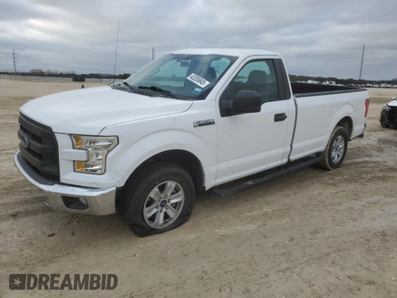 2016 Ford F-150 XL with VIN 1FTMF1CF2GKE54884, listed as a Copart auction lot 45285845 with 76,633 mi miles and Salvage Title. Bid and sale history available at carsss.com. Image 1.