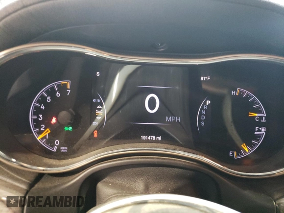 2015 Jeep Grand Cherokee Overland with VIN 1C4RJFCG0FC783375, listed as a Copart auction lot 61966725 with 191,478 mi miles and Salvage title. Bid and sale history available at DreamBid. Image 9.