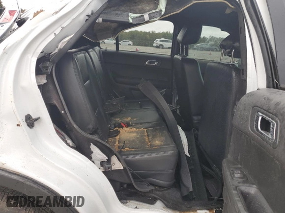 2015 Ford Utility Police Interceptor with VIN 1FM5K8AR4FGA04396, listed as a Copart auction lot 79493384 with 0 mi miles and Salvage Title. Bid and sale history available at carsss.com. Image 10.