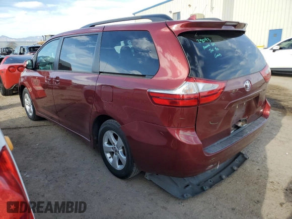 2018 Toyota Sienna LE Auto Access Seat with VIN 5TDKZ3DC5JS905966, listed as a Copart auction lot 50753055 with 107,490 mi miles and Salvage Title. Bid and sale history available at carsss.com. Image 2.