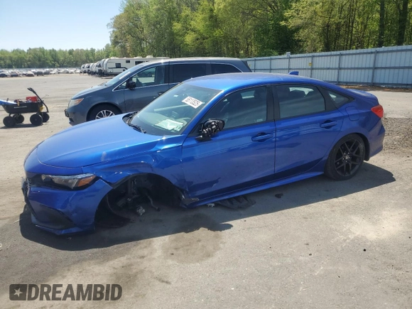 2023 Honda Civic Sport with VIN 2HGFE2F59PH528329, listed as a Copart auction lot 55113525 with 35,713 mi miles and Salvage title. Bid and sale history available at DreamBid. Image 1.