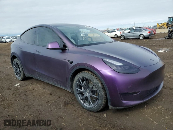 2021 Tesla Model Y Long Range with VIN 5YJYGDEE5MF269466, listed as a Copart auction lot 45603795 with 70,924 mi miles and Salvage Title. Bid and sale history available at DreamBid. Image 4.