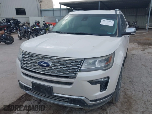 2018 Ford Explorer Platinum with VIN 1FM5K8HT7JGB88159, listed as a IAAI auction lot 42572735 with 133,718 mi miles and . Bid and sale history available at DreamBid. Image 6.