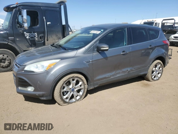 2013 Ford Escape SEL with VIN 1FMCU9H9XDUA25362, listed as a Copart auction lot 52441465 with 167,594 mi miles and Salvage Title. Bid and sale history available at carsss.com. Image 1.