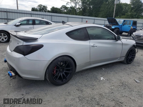 2015 Hyundai Genesis Coupe 3.8L Base with VIN KMHHU6KJ8FU126376, listed as a Copart auction lot 57450895 with 67,739 mi miles and Salvage title. Bid and sale history available at DreamBid. Image 3.