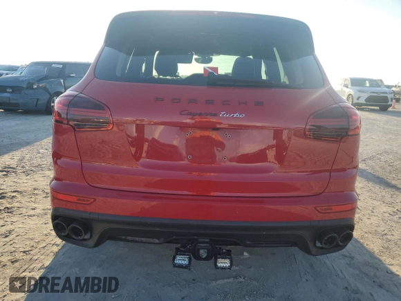 2017 Porsche Cayenne Turbo with VIN WP1AC2A26HLA92747, listed as a Copart auction lot 73829274 with 44,820 mi miles and Salvage title. Bid and sale history available at DreamBid. Image 6.