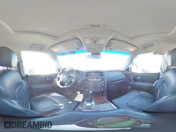 2017 Nissan Armada Platinum with VIN JN8AY2NE1H9706743, listed as a Copart auction lot 52411925 with 108,056 mi miles and Salvage Title. Bid and sale history available at carsss.com. Image 14.