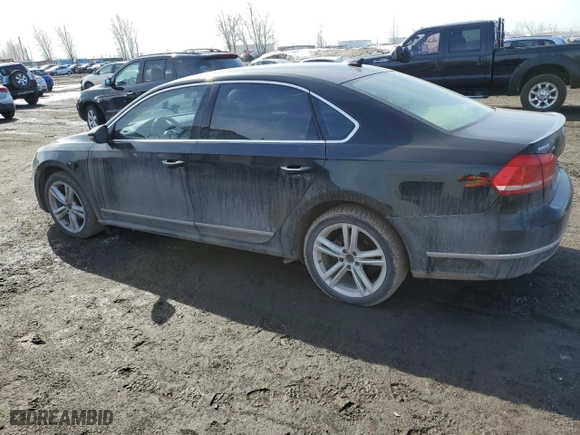 2012 Volkswagen Passat TDI SEL Premium with VIN 1VWCN7A33CC010716, listed as a Copart auction lot 49254575 with 215,147 mi miles and Clean Title. Bid and sale history available at carsss.com. Image 2.