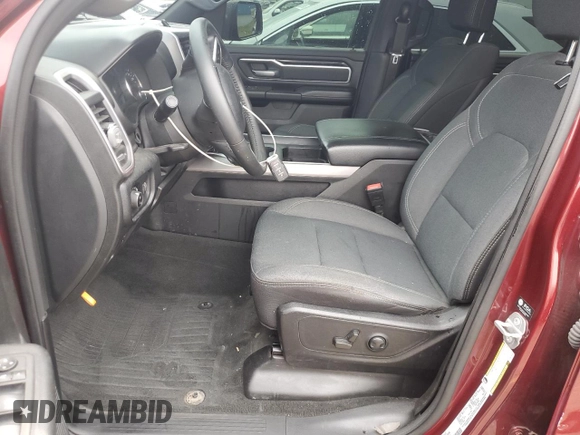 2022 Ram 1500 Big Horn with VIN 1C6SRFFT3NN318490, listed as a Copart auction lot 59371225 with 35,339 mi miles and Salvage title. Bid and sale history available at DreamBid. Image 7.