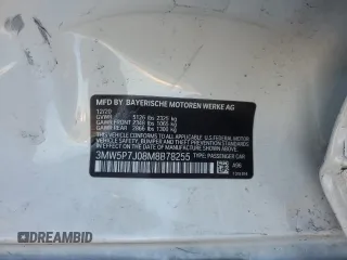 2021 BMW 3 Series 330e with VIN 3MW5P7J08M8B78255, listed as a Copart auction lot 42032355 with 73,815 mi miles and Salvage Title. Bid and sale history available at carsss.com. Image 15.