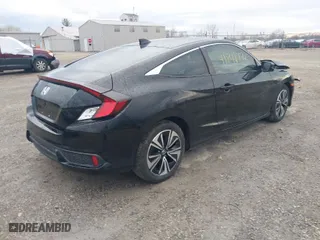 2017 Honda Civic Coupe EX-T with VIN 2HGFC3B31HH359151, listed as a IAAI auction lot 41848174 with 180,669 mi miles. Bid and sale history available at carsss.com. Image 4.