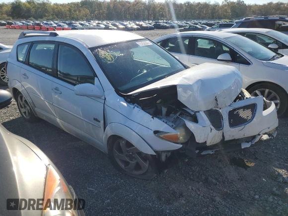2005 Pontiac Vibe with VIN 5Y2SL63835Z417815, listed as a Copart auction lot 75458364 with 0 mi miles and Salvage Title. Bid and sale history available at carsss.com. Image 4.